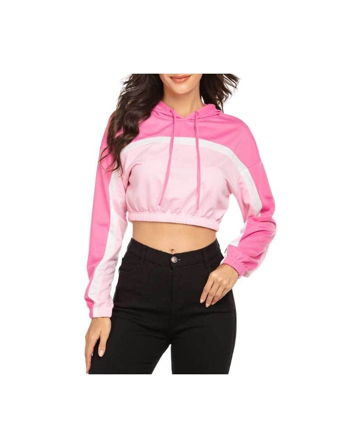 Chic Sweatshirt Spring Fall Crop Tops